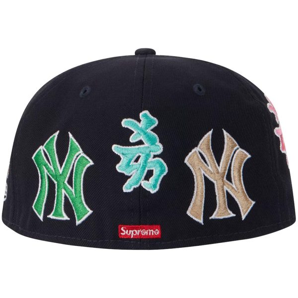 Supreme New York Yankees Kanji New Era Fitted Hat (Navy) Discount
